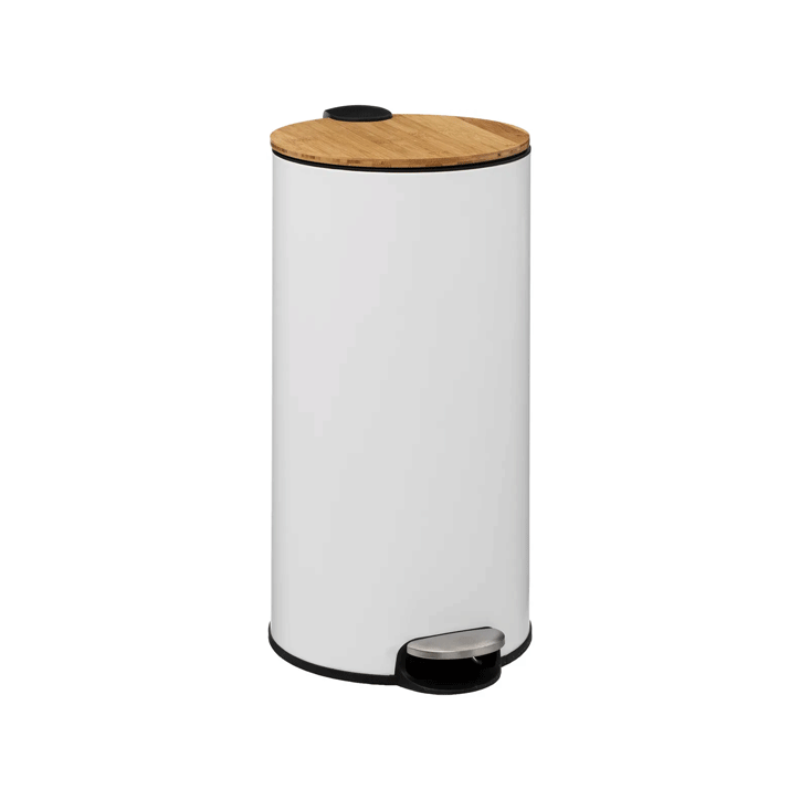 DUSTBIN 30L MODERN WHITE