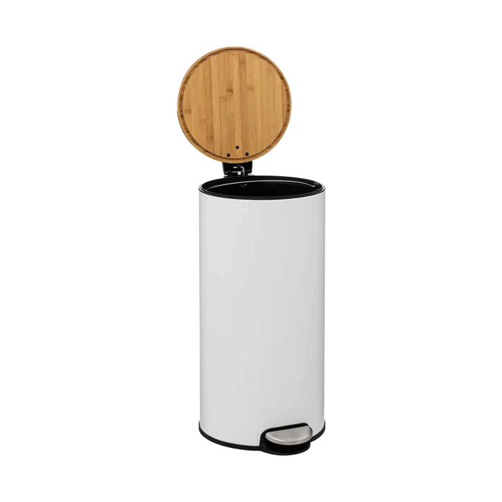 DUSTBIN 30L MODERN WHITE