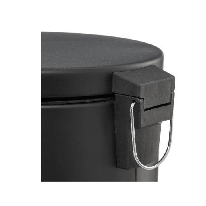 DUSTBIN ROUND 20L METAL BLACK