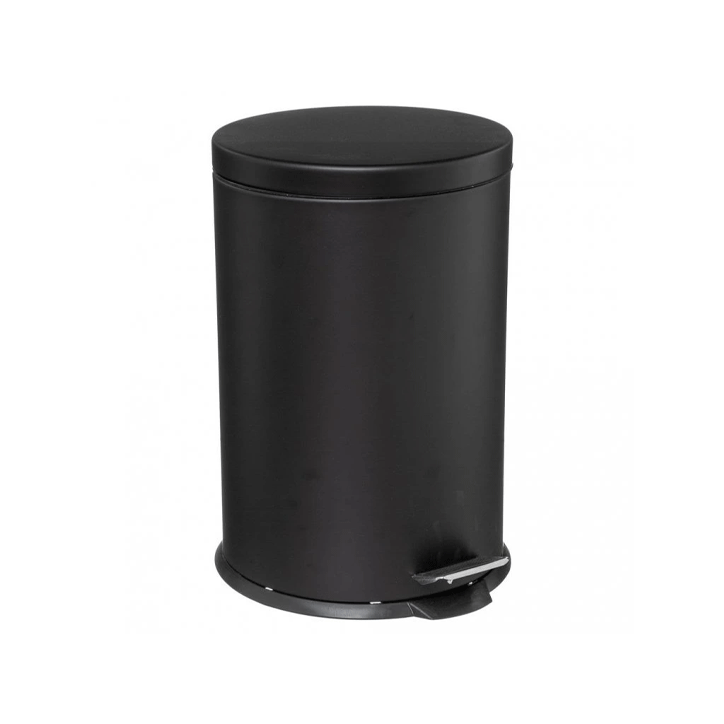 DUSTBIN ROUND 20L METAL BLACK