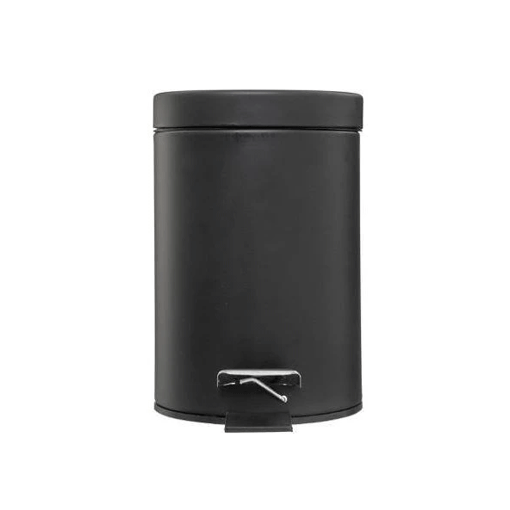 DUSTBIN ROUND 20L METAL BLACK