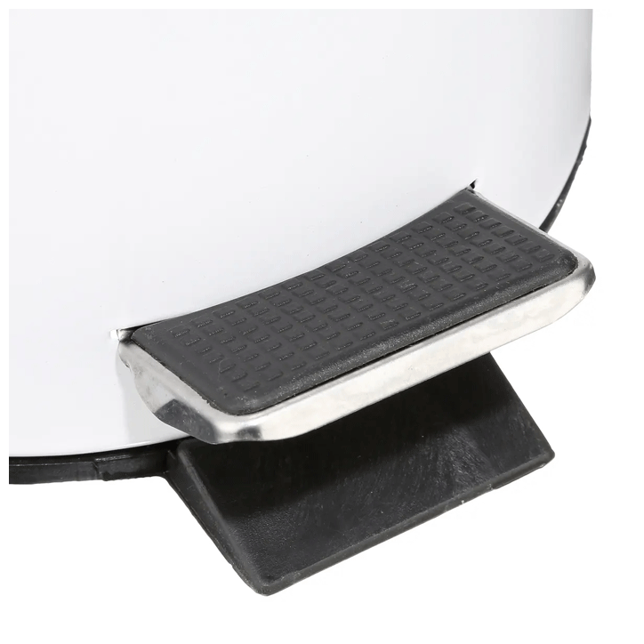 METAL 3L DUSTBIN WHITE