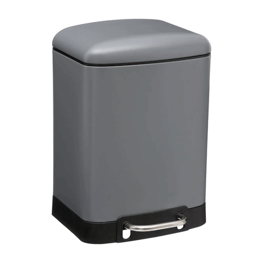 DUSTBIN ARIANE GREY SOFTCL 6L
