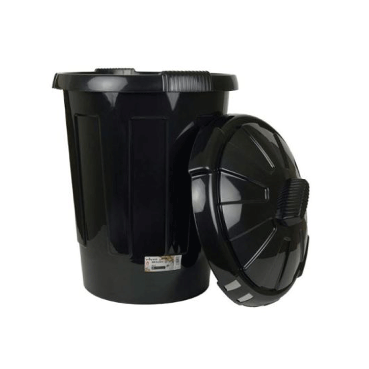 EDEN DUSTBIN 80LTR BLACK