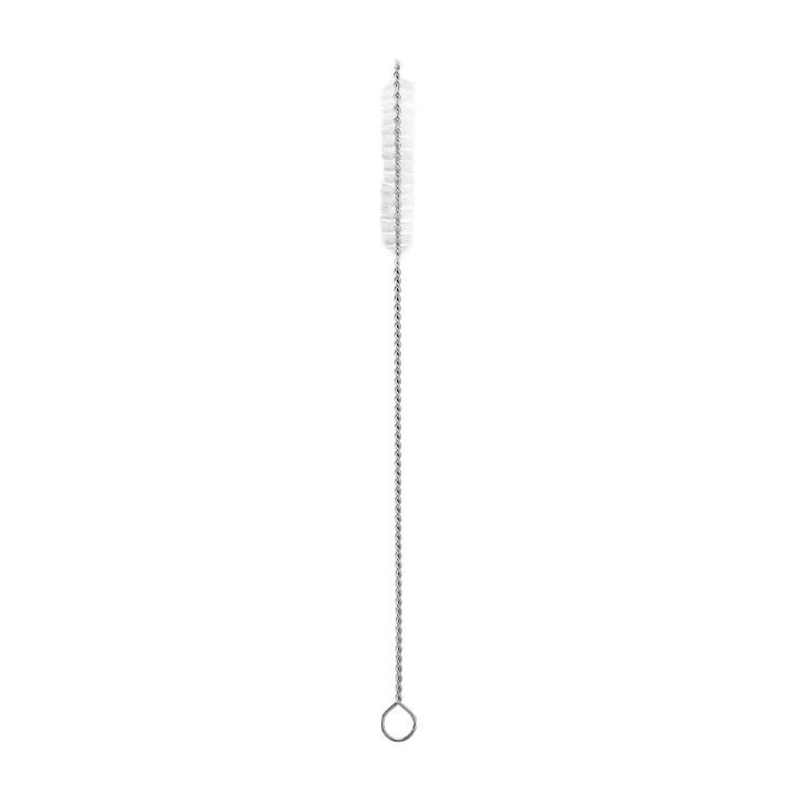 7PCS SET SS STRAWS PAILLES X6 + 1 GOUPILLON INOX