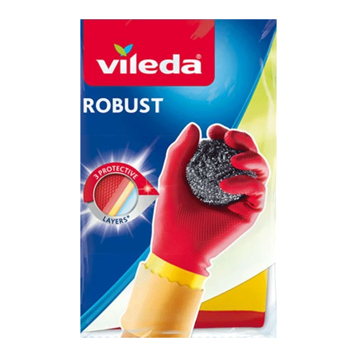 VILEDA GLOVES ROBUST FUERTE MEDIUM
