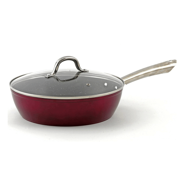 GREEK GRANITE FRYPAN WITH LID ELECTRA 28CM