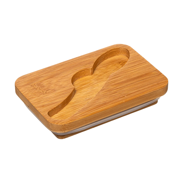 CERAMIC BUTTER DISH WITH KNIFE