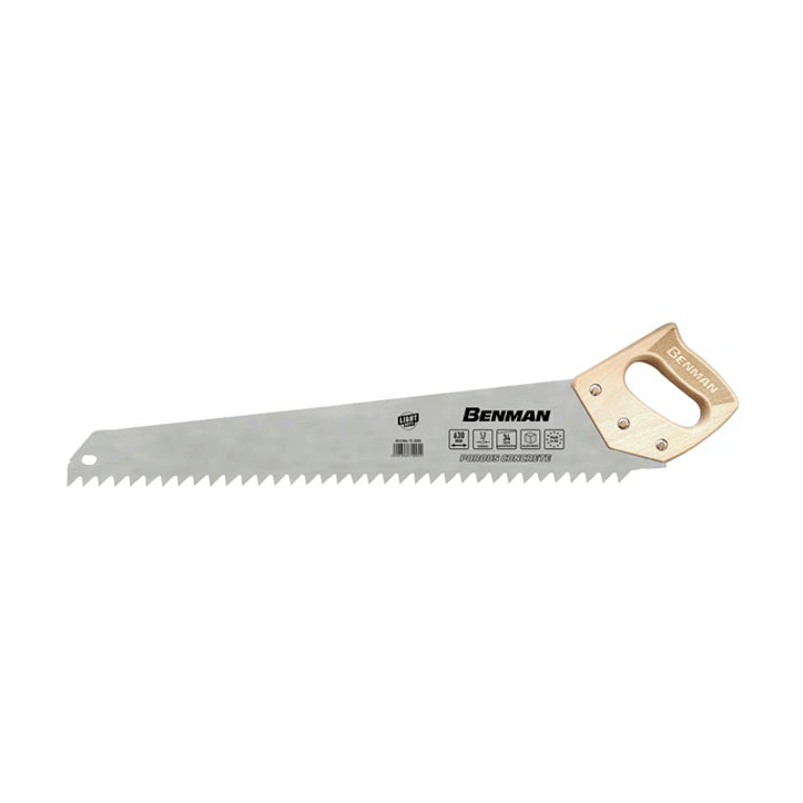 HAND SAW FOR POROUS CONCRETE 34TPI 63CM BENMAN