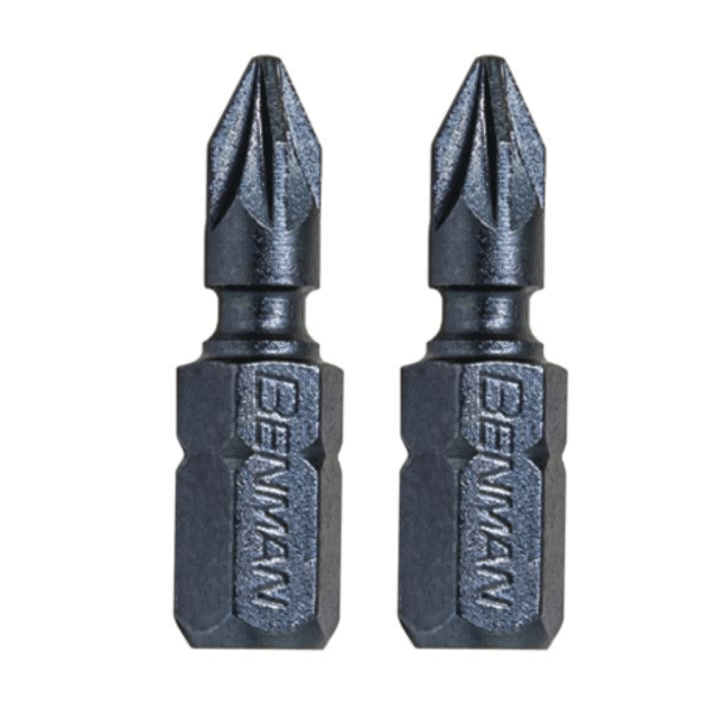 SCREW BIT PΖ2X25MM TORSION IMPACT BENMAN 2PCS