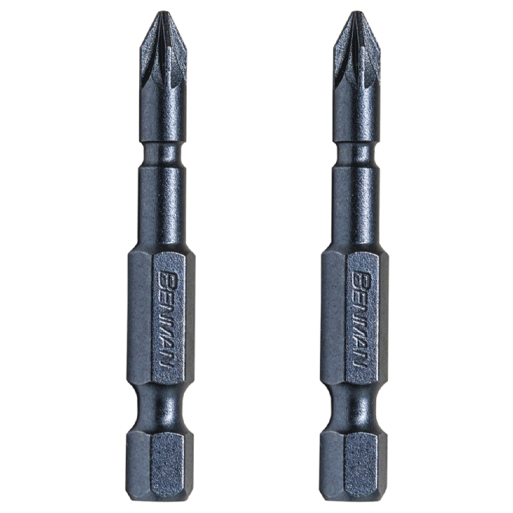 SCREW BIT PΖ2X50MM TORSION IMPACT BENMAN 2PCS
