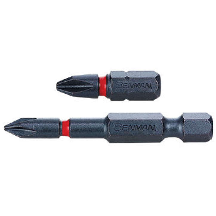 SCREW BIT SUPER PZ3X50MM TORSION IMPACT BENMAN 2PCS