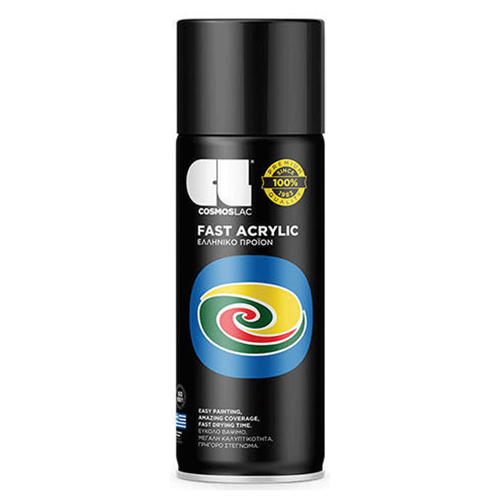 SPRAY FAST ACRYLIC CARMINE RED RAL3002 400ML COSMOSLAC