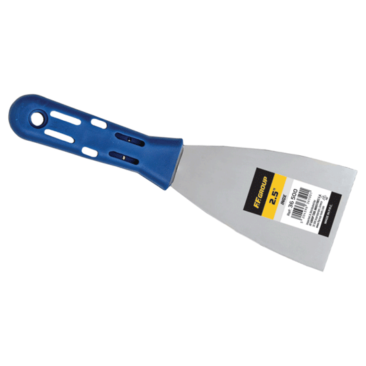 FLEXIBLE WALL INOX SCRAPER WITH PLASTIC HANDLE 4"(100MM)FF GROUP