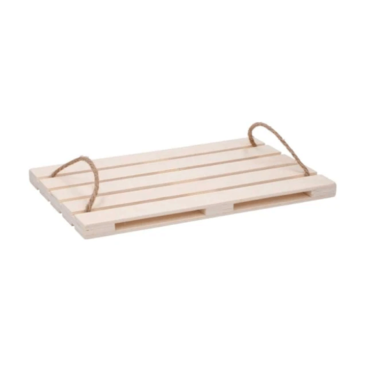 TRAY WOODEN PALLET 36X24X2CM