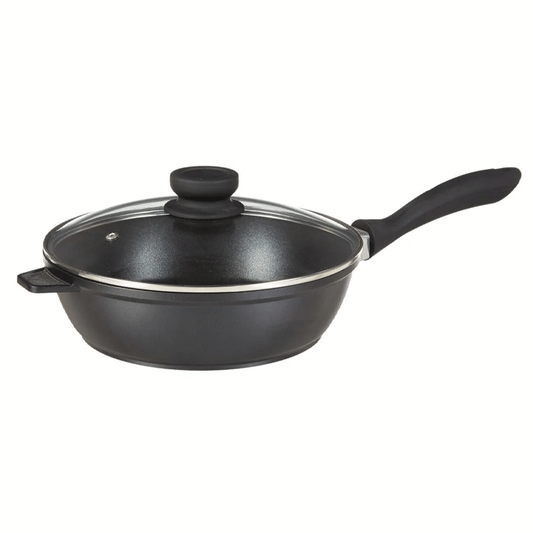 FRYPAN+LID+HANDLE 24CM