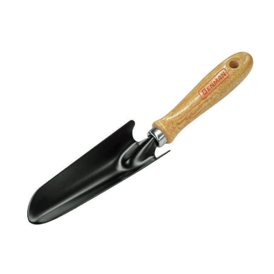 HAND TROWEL WITH WOODEN HANDLE NARROW BENMAN