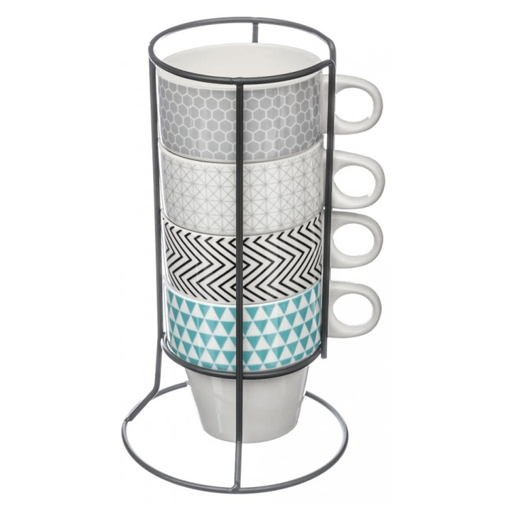 MUG ON RACK X4 GRAFIKA