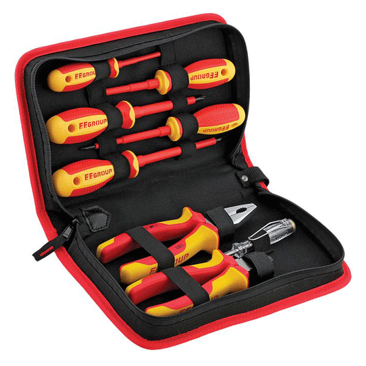 1000V VDE INSULATED PLIERS & SCREWDRIVERS SET 8PCS FF GROUP