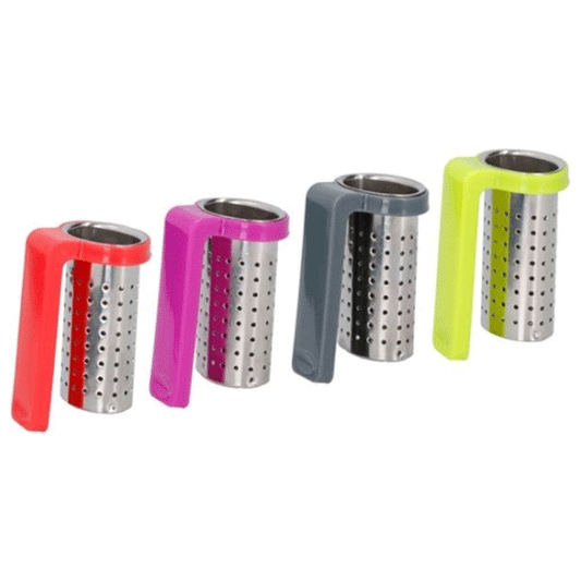 TEA STRAINER 4X3,5CM 4AS PP/SS 24 0,70 CUISINE ELEGANCE DSPLX24 PVC