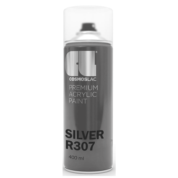 SPRAY BRIGHT SILVER R307 400ML COSMOSLAC