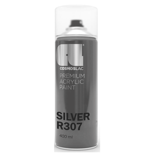 SPRAY BRIGHT SILVER R307 400ML COSMOSLAC