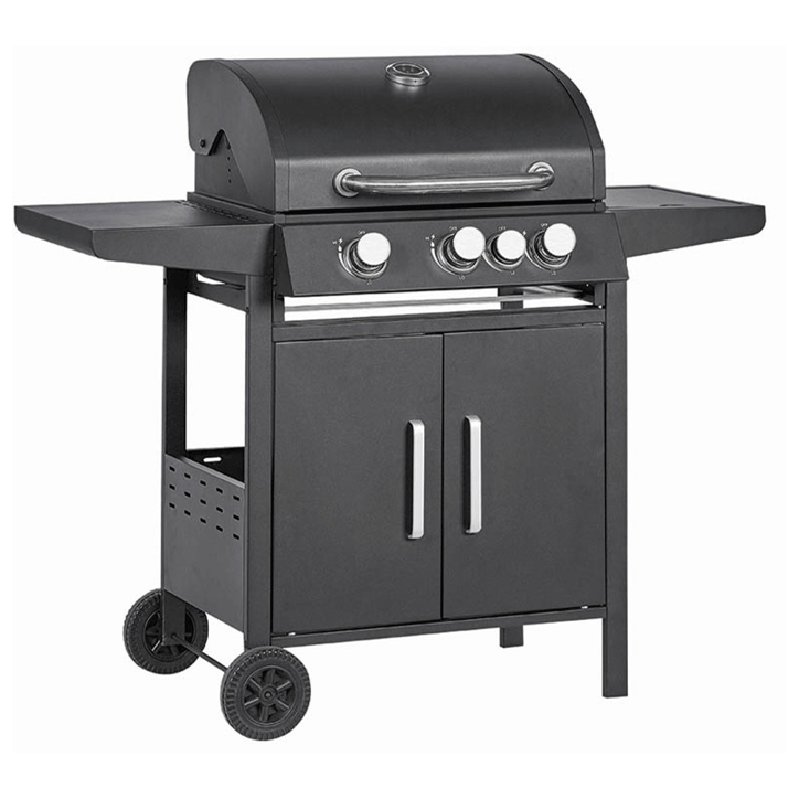 BORMANN GAS BBQ 3+1 BURNER WITH CAST IRON GRILL