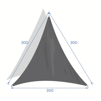 SUNSHADE CURACAO 3X3X3 GREY