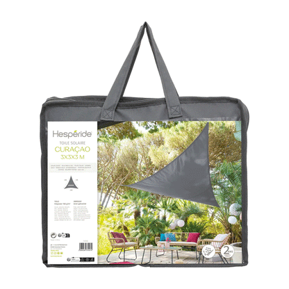 SUNSHADE CURACAO 3X3X3 GREY