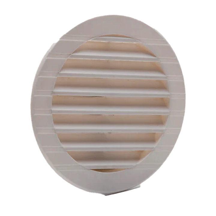 VENTILATION GRILL ABS ? 11.8CM RECESS MOUNTING + NET WHITE