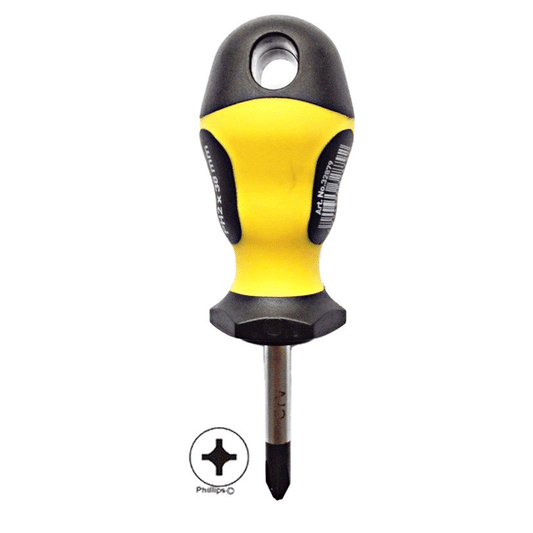 PRO GRIP SCREWDRIVER STUBBY PH1X38MM FF GROUP