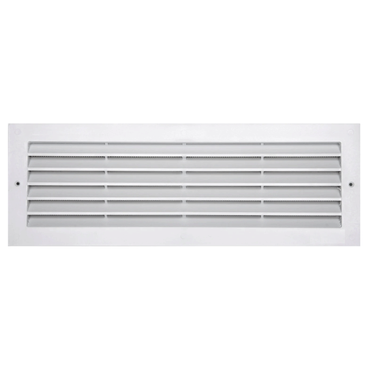 VENTILATION GRILL ABS 9.5X33.3CM RECESS MOUNTING + NET WHITE