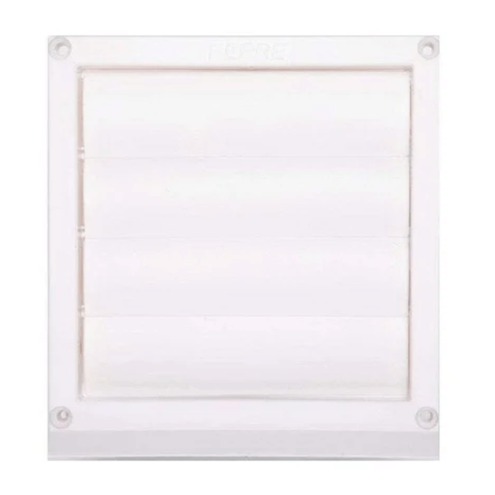 VENTILATION GRILL ABS ? 10-13CM RECESS MOUNTING MOVABLE FLAPS WHITE