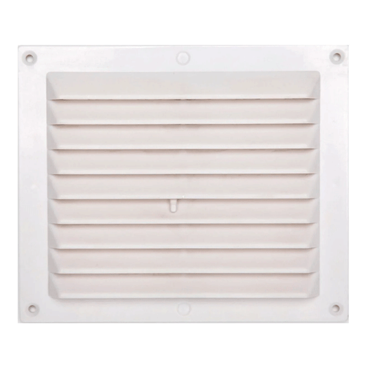 VENTILATION GRILL ABS ADJUSTABLE 14.6X17.5CM WHITE