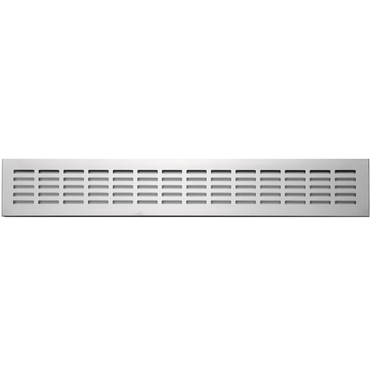 VENTILATION GRILL ALUMINIUM 6.6X48CM DECOR RECESS MOUNTING SILVER