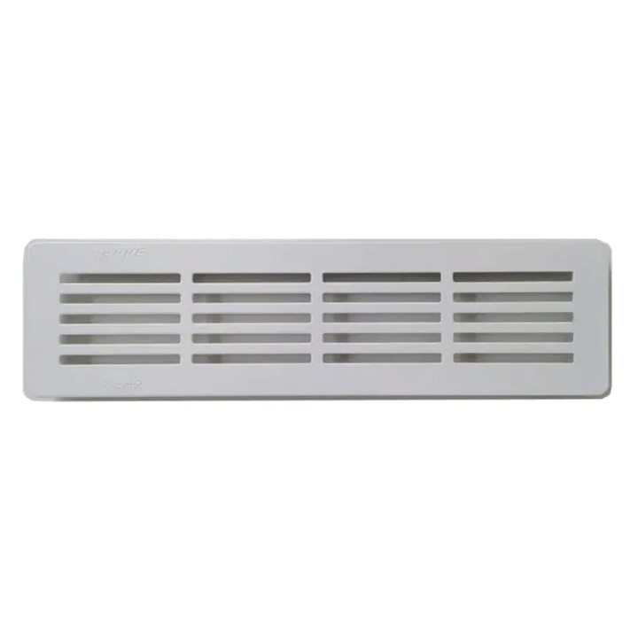 VENTILATION GRILL ALUMINIUM 6.6X28CM DECOR RECESS MOUNTING SILVER