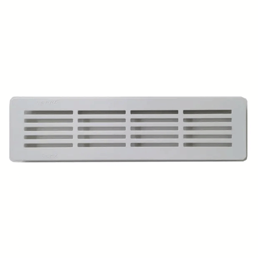VENTILATION GRILL ALUMINIUM 6.6X28CM DECOR RECESS MOUNTING SILVER