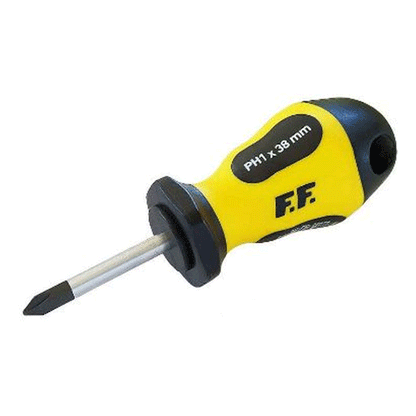 SOFT GRIP SCREWDRIVER STUBBY PH1X38MM FF GROUP
