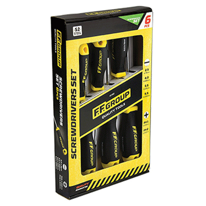 SCREWDRIVER SLOTTED&PH SET 6PCS FF GROUP