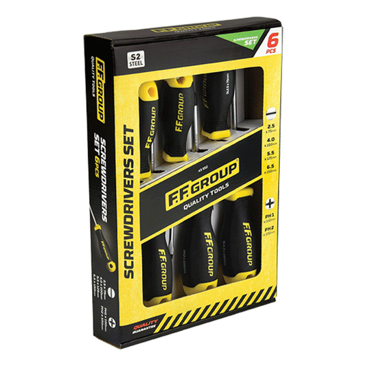 SCREWDRIVER SLOTTED&PZ SET 6PCS FF GROUP