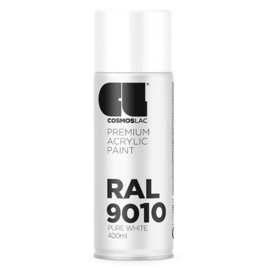 SPRAY GLOSS WHITE RAL9010 N300 400ML COSMOSLAC