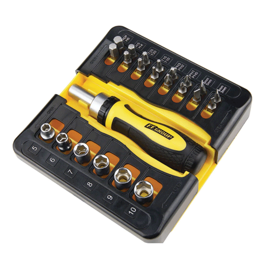 RATCHET SCREWDRIVER SET 23IN1 FF GROUP
