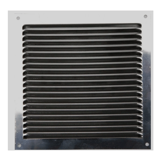 VENTILATION GRILL INOX 0.8MM 17X17CM + NET
