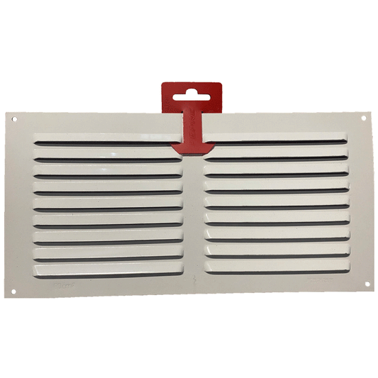 VENTILATION GRILL ALUMINIUM 0.6MM 15X30CM WHITE