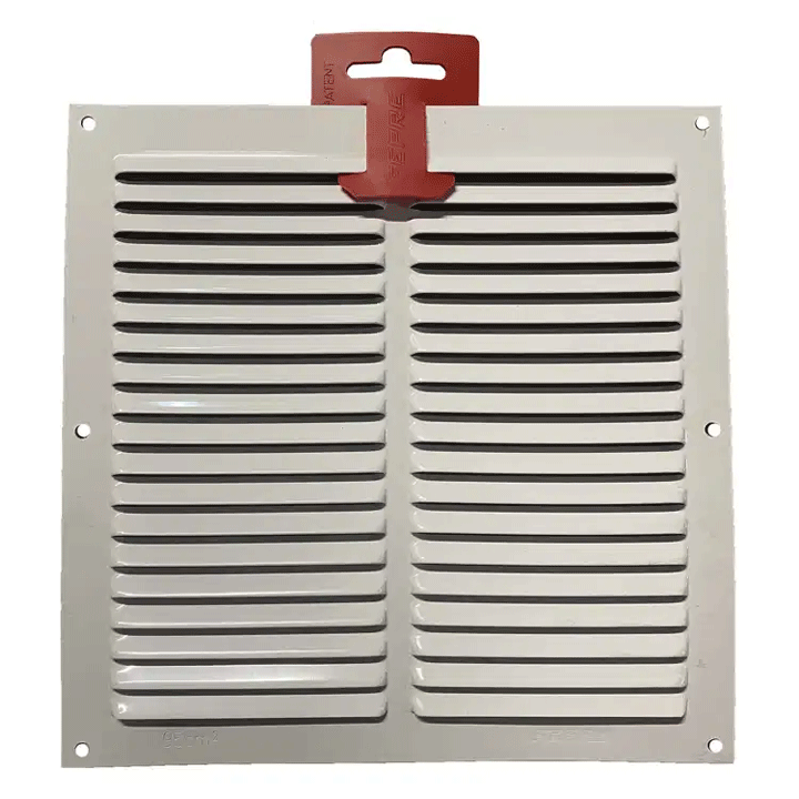 VENTILATION GRILL ALUMINIUM 0.6MM 20X20CM WHITE