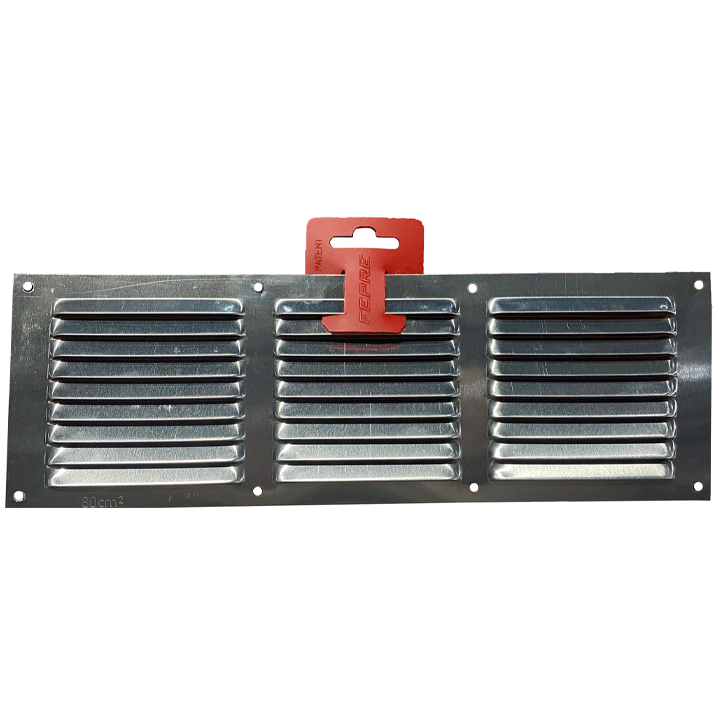VENTILATION GRILL ALUMINIUM 0.6MM 10X30CM