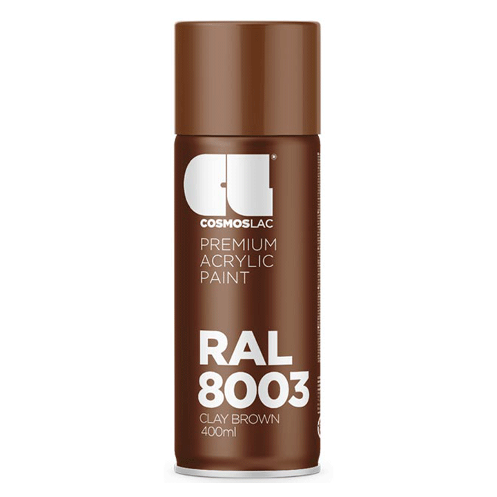 SPRAY CLAY BROWN RAL8003 N324 400ML COSMOSLAC
