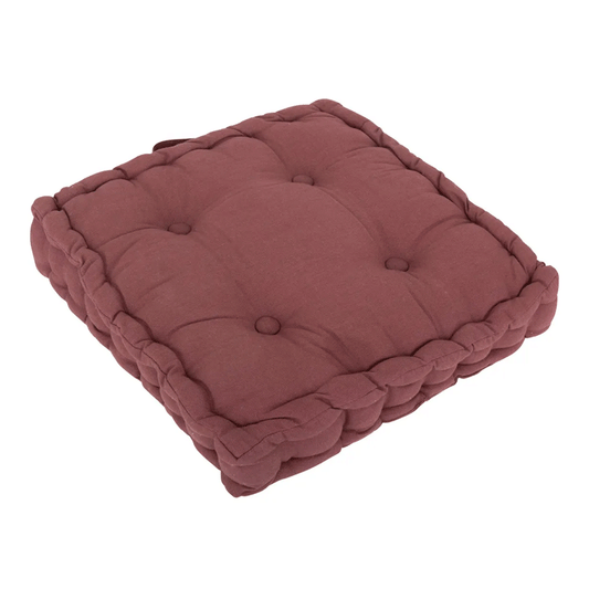 FLOOR CUSHION PLUM 40X40X8CM