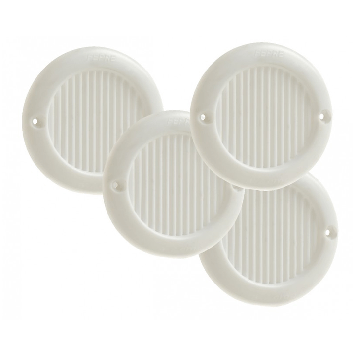 VENTILATION 4GRILL ABS TO SCREW WHITE Ø 6.4