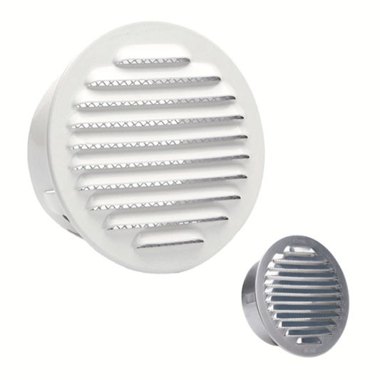 VENTILATION GRILL ALUMINIUM DIAM. OUTSIDE 112.5CM WITH CLIPS AND NET